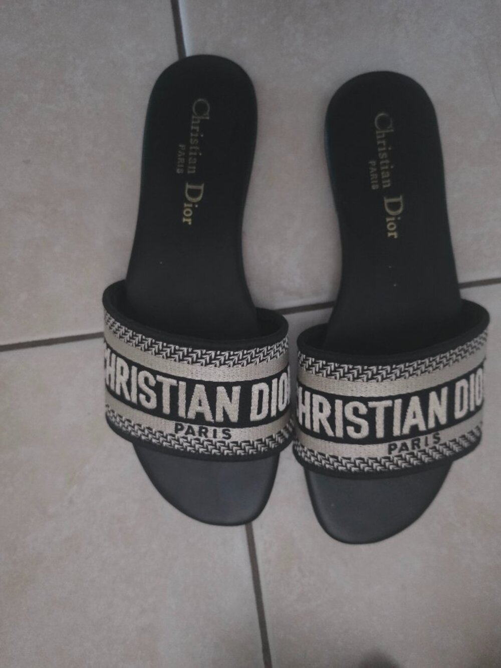 Christian Dior " Dway" Slide Sandals